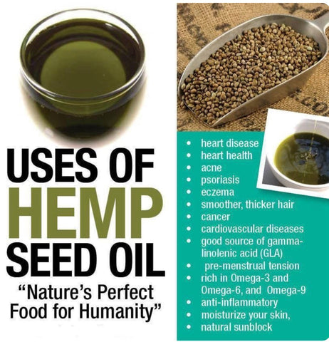 100% Pure Organic Cold-Pressed Hemp Seed Oil - Circle A Ranch
