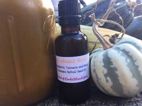 Turmeric Infused Hemp Seed Oil